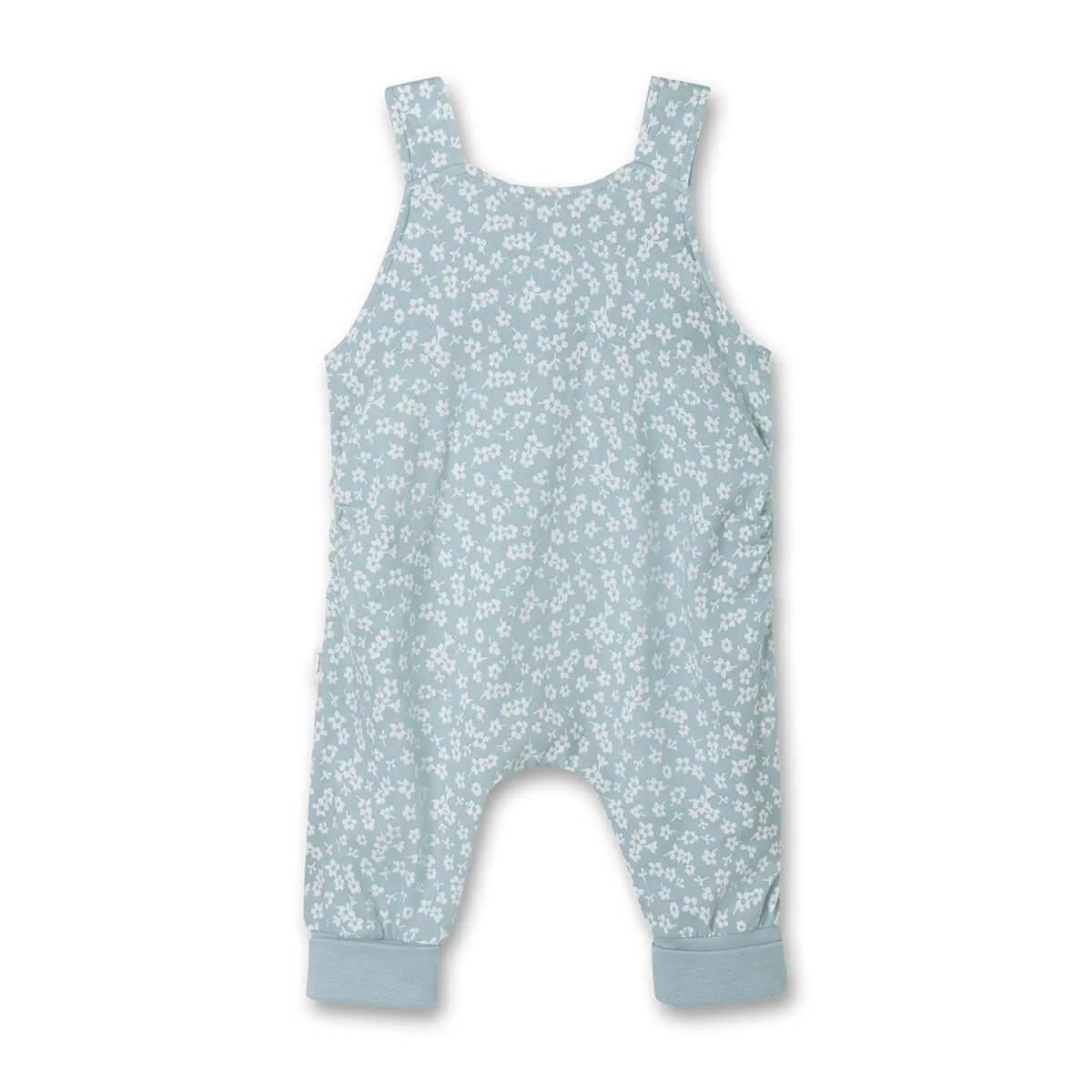 Baby Latzhose mit Blümchen aus Bio Baumwolle GOTS