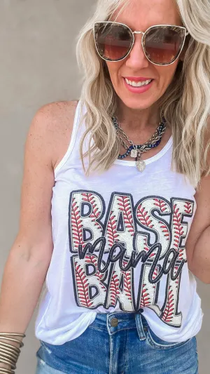 Baseball Graphic Racerback Tank Top