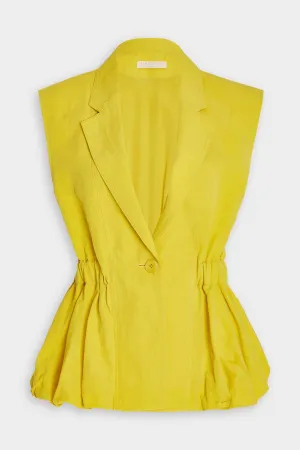 Beatriz Blazer Vest in Sunsprite