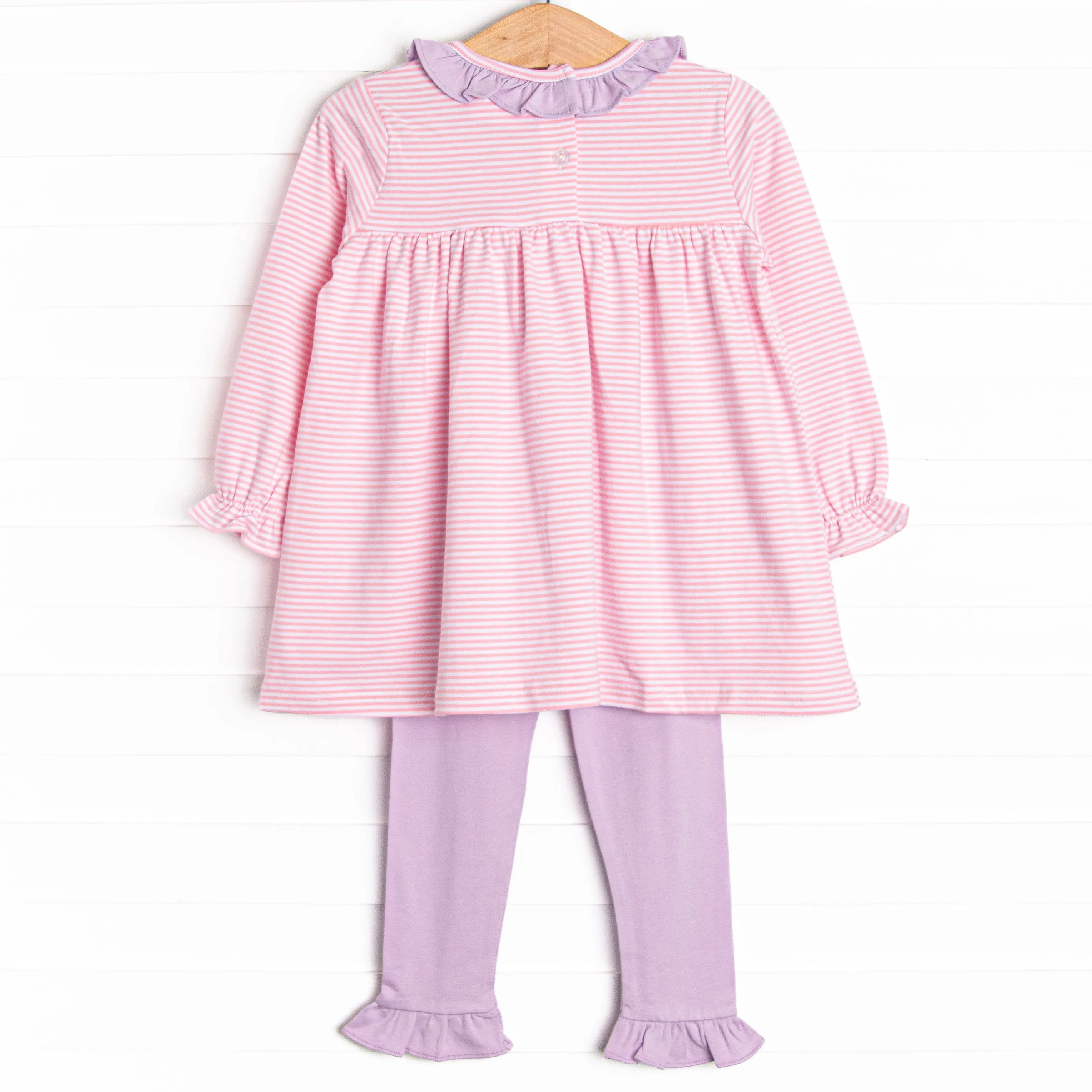 Best of Both Worlds Ruffle Legging Set, Pink