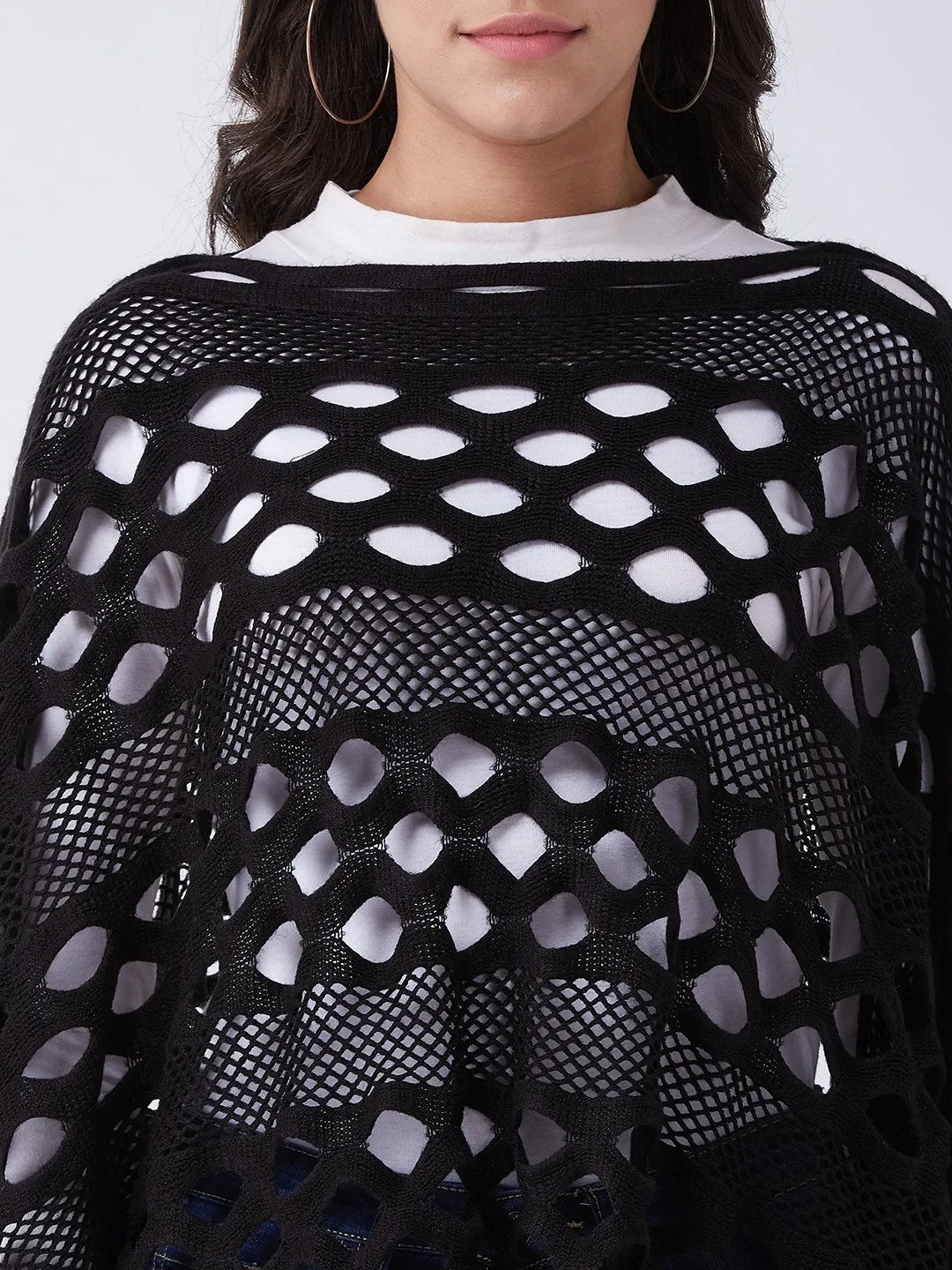 Black Key Hole Poncho