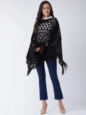 Black Key Hole Poncho
