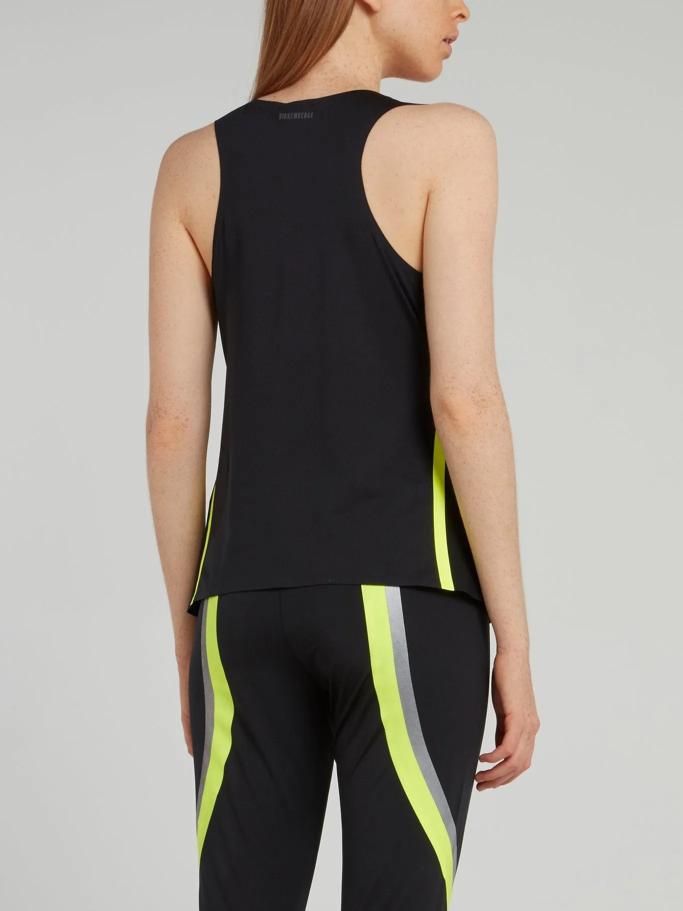 Black Tape Detail Tank Top