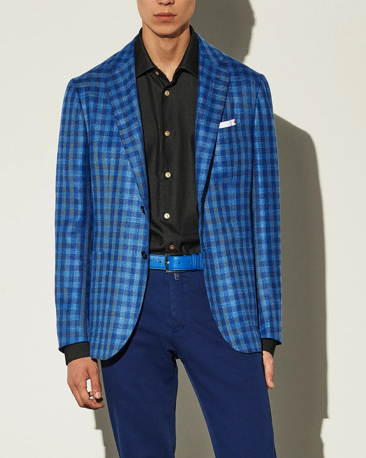 Blue Tonal Check Sportcoat