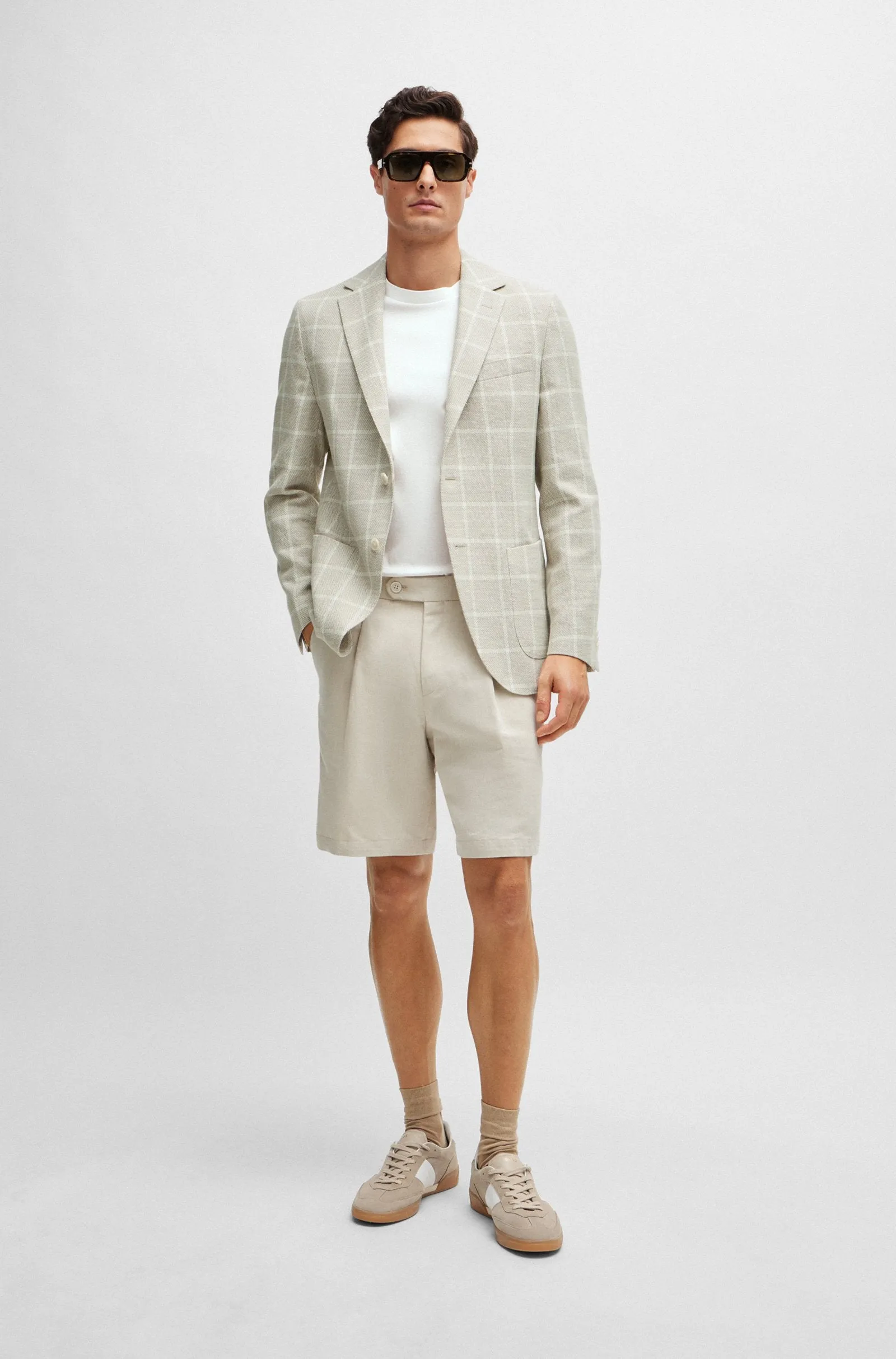 BOSS Blazers Regular Fit in Cotton Mix - C-JAYE-ELBOW-242 10259469 01-50514623