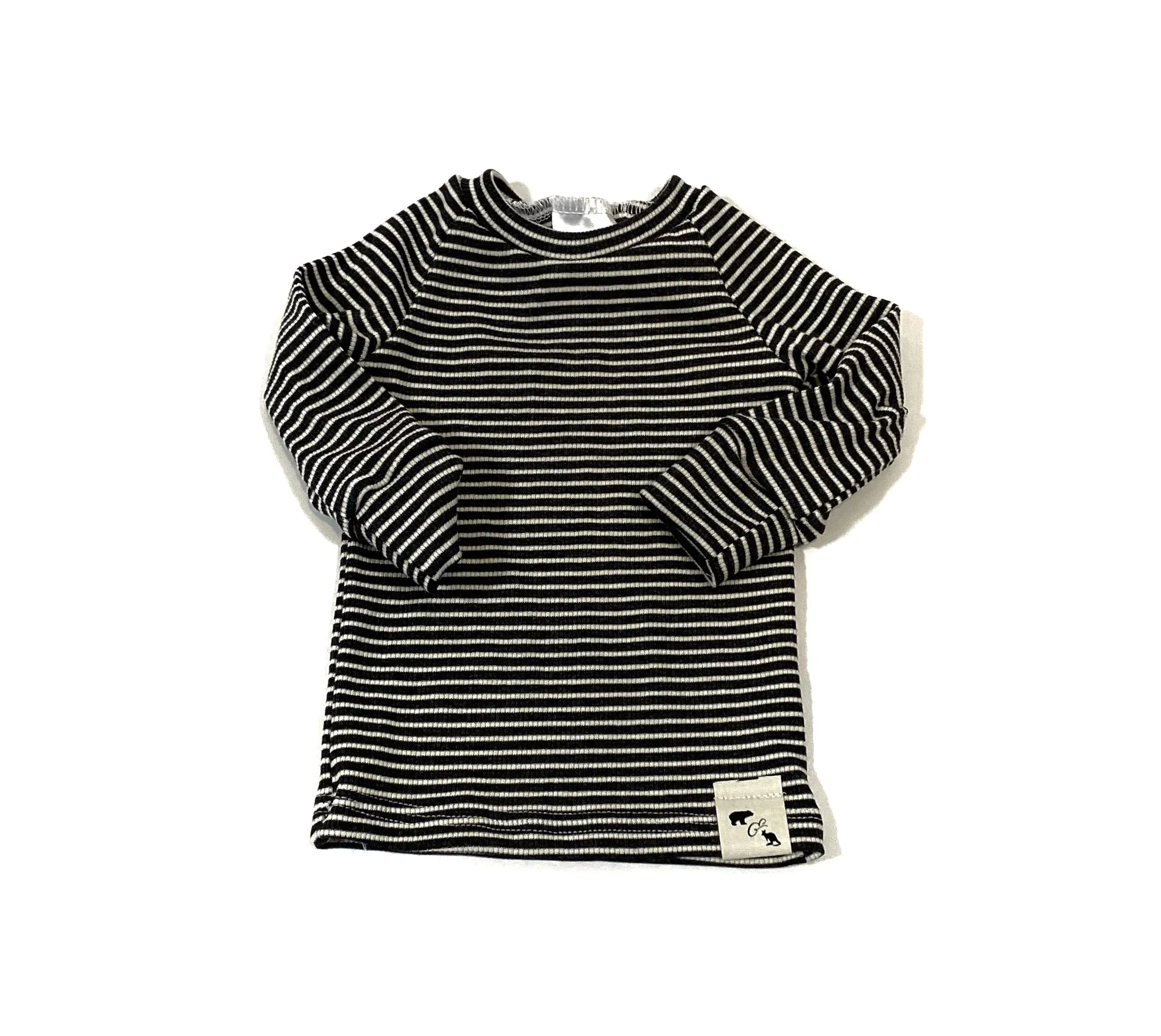 BR Basic Stripes RIB KNIT - Lil Slim Raglan