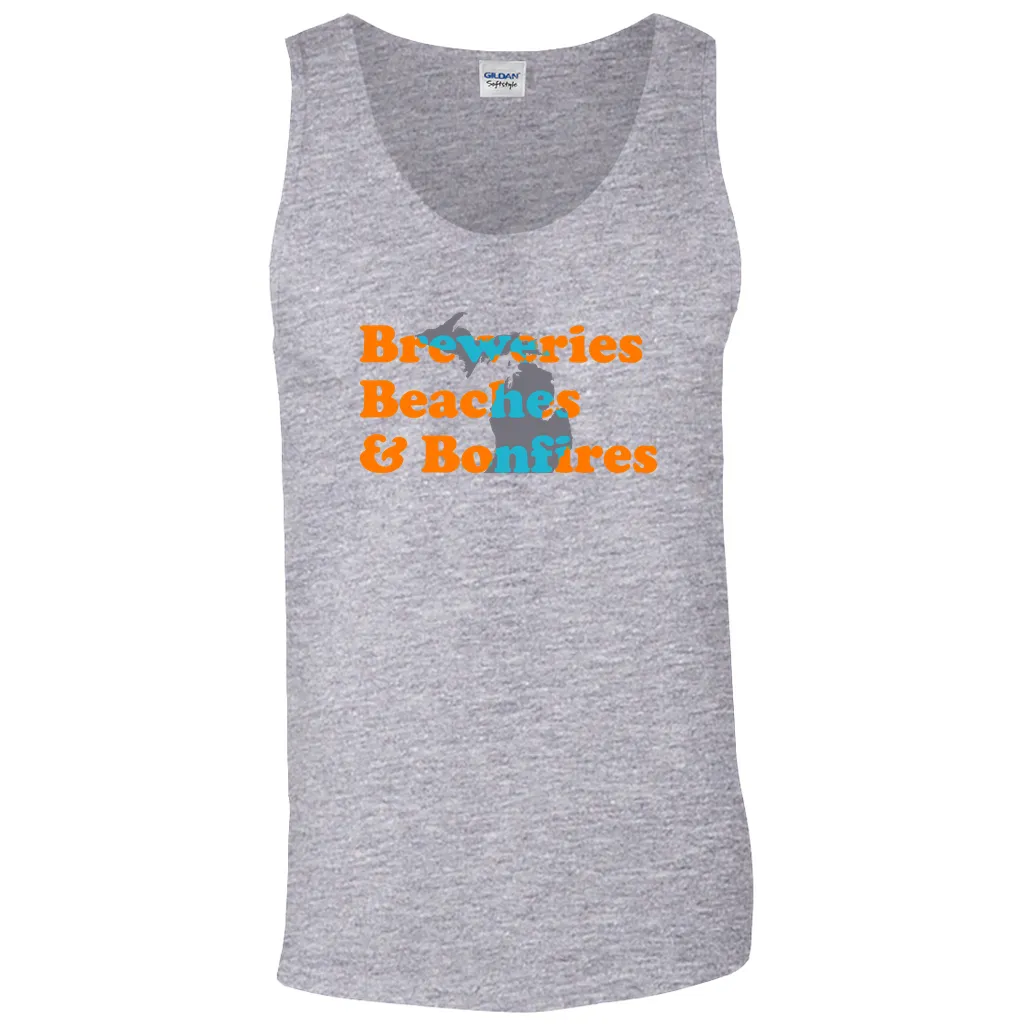 Breweries Beaches & Bonfires - Tank Top
