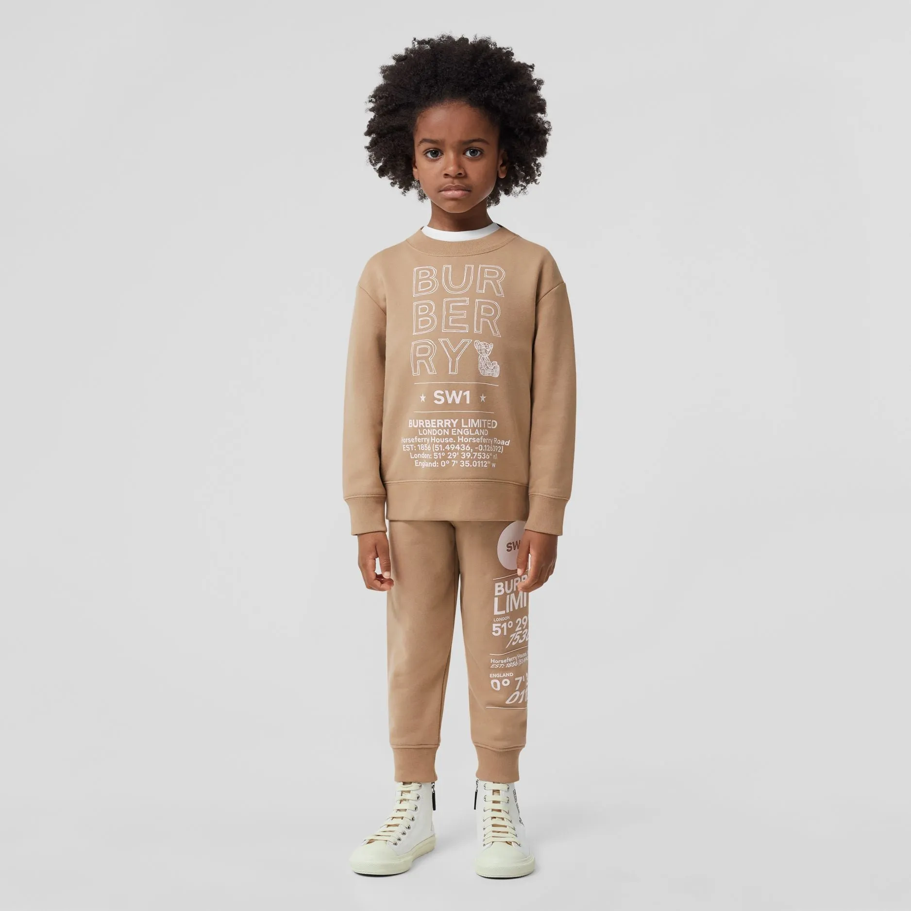 Burberry Beige Montage Sweatpants