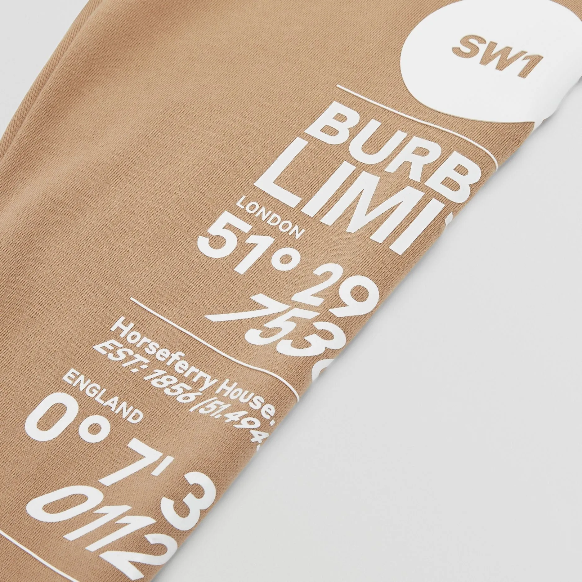 Burberry Beige Montage Sweatpants