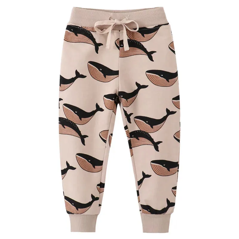 Car Sweat Pants-Whale