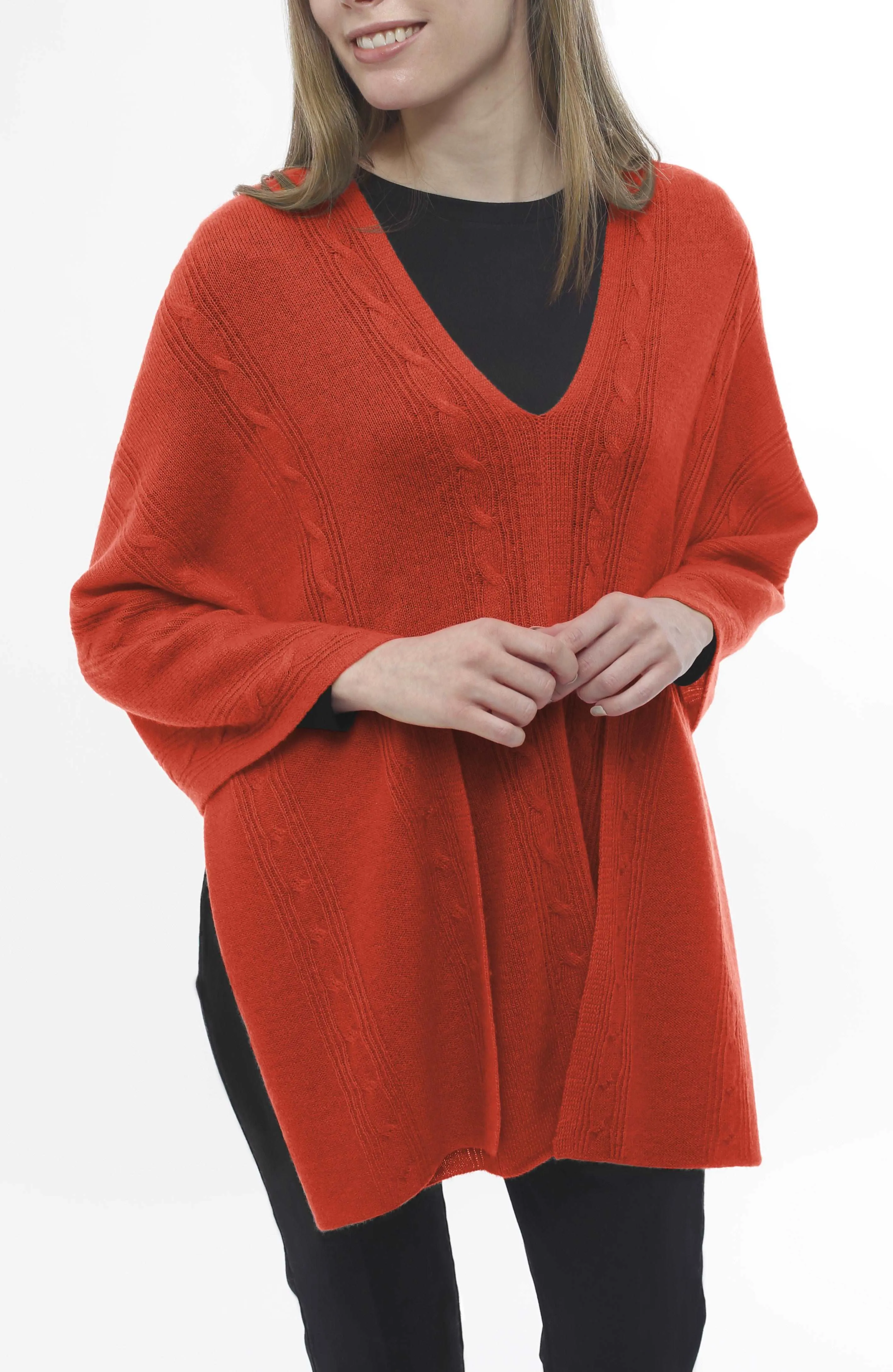 Cashmere Cable Topper