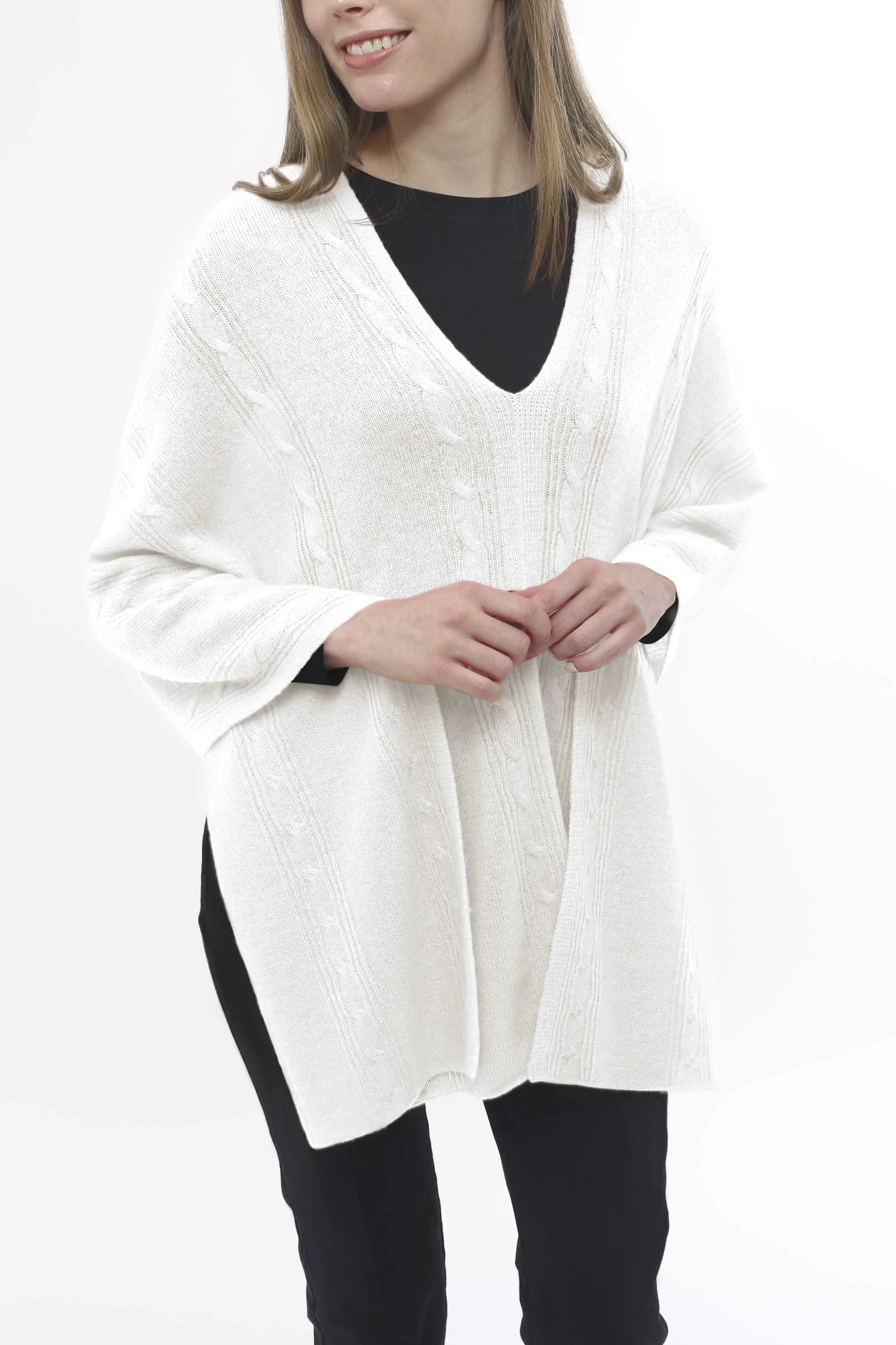 Cashmere Cable Topper