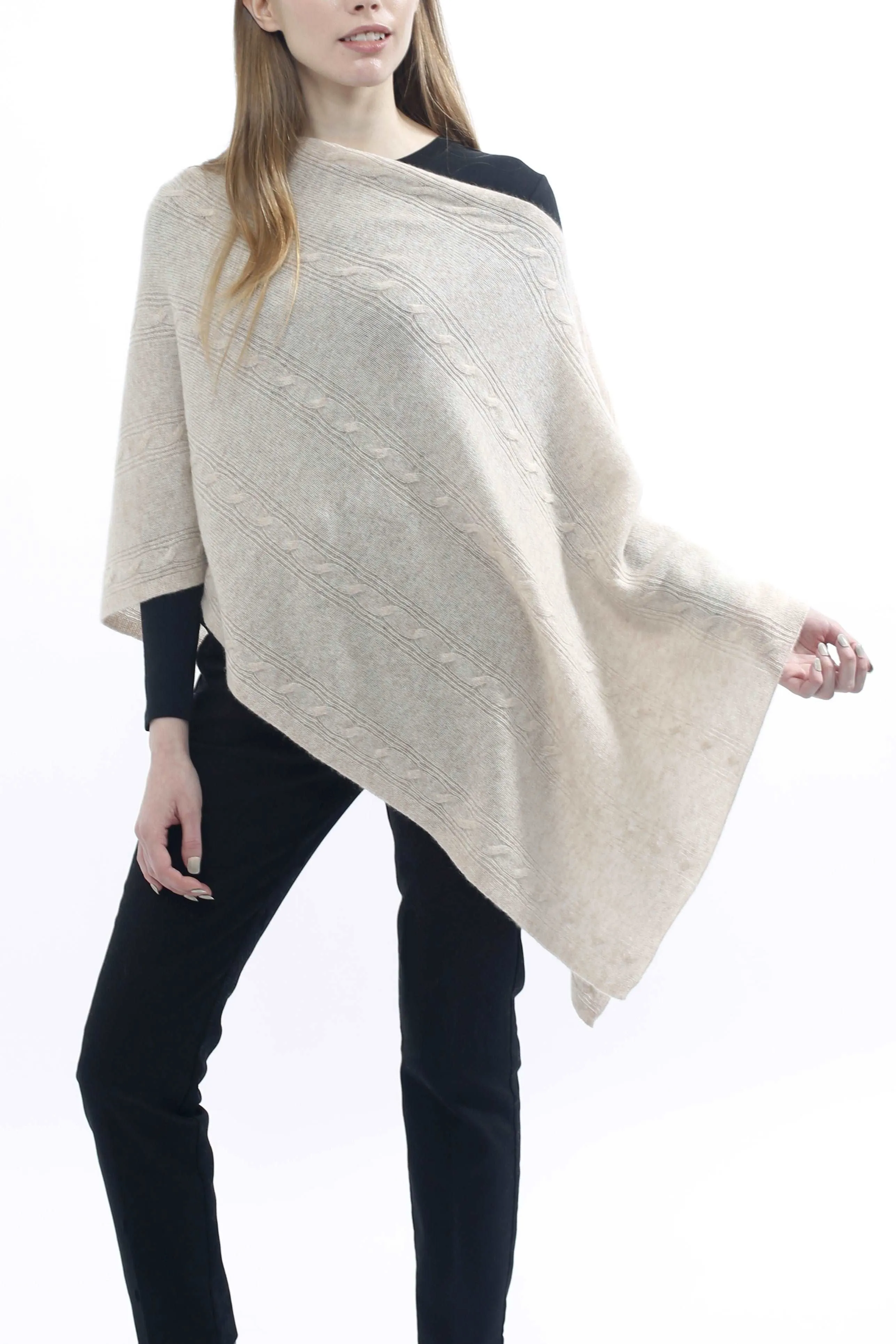 Cashmere Cable Topper