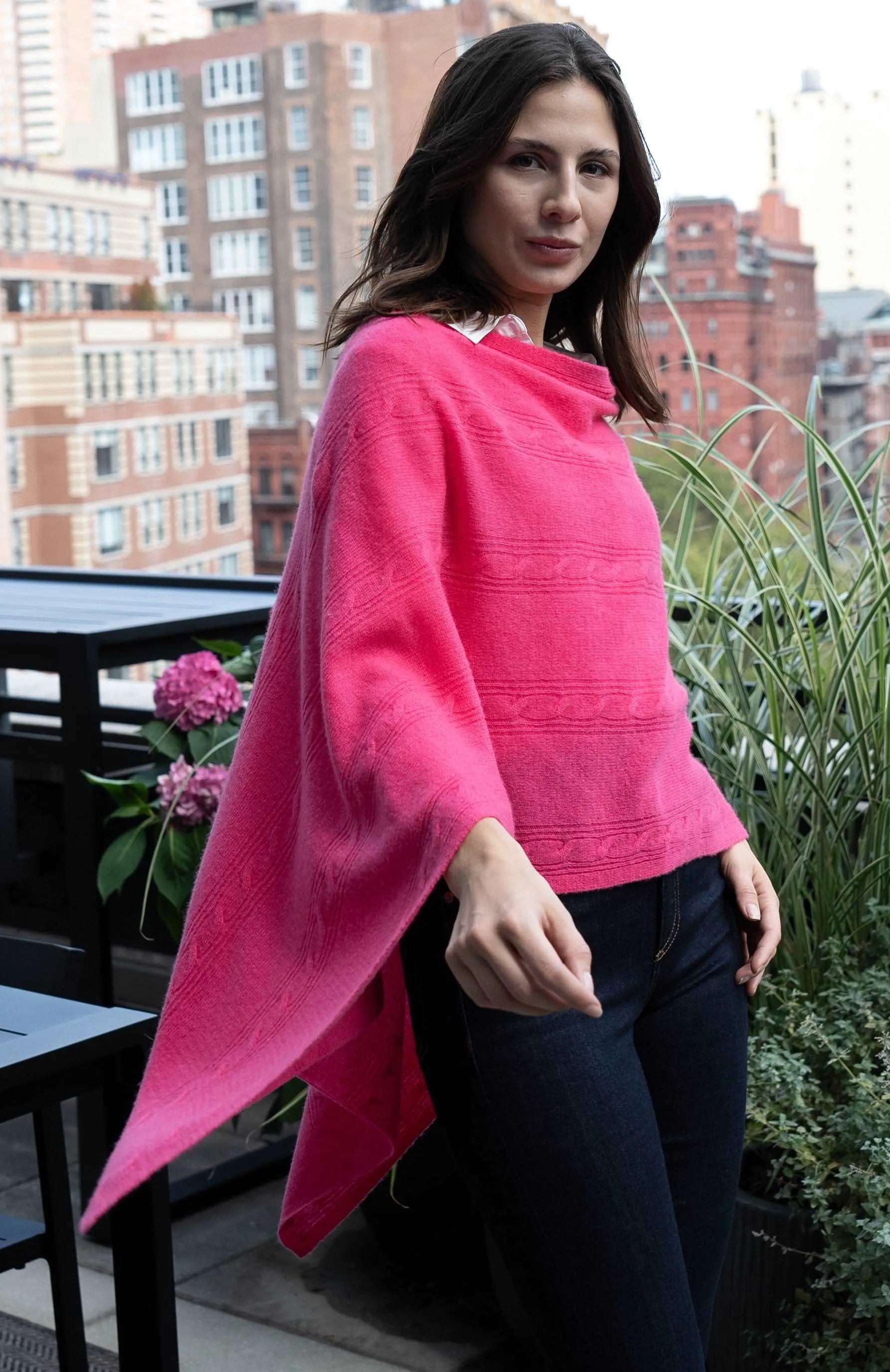Cashmere Cable Topper