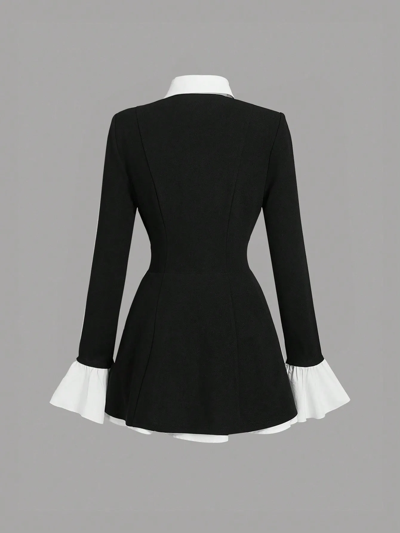 Chaqueta de Traje Negra de Cherry Vibes para Mujer