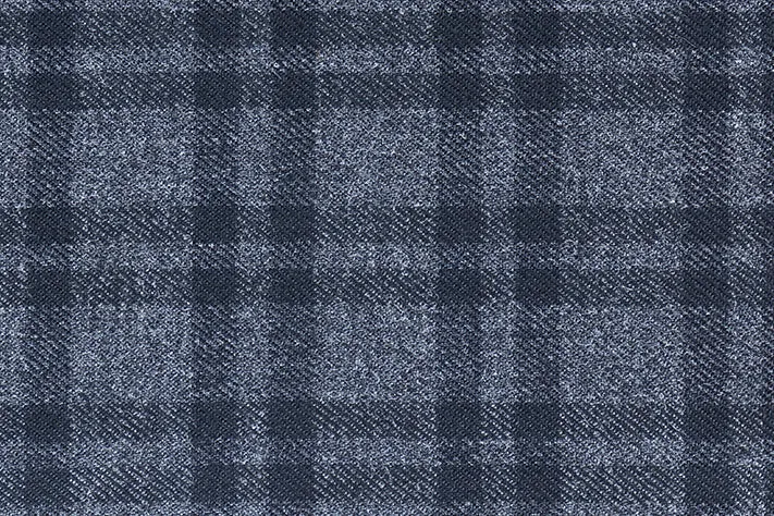 Charcoal Grey Tweed Fabric with Black Checks ( 2 Meter Cut Piece)