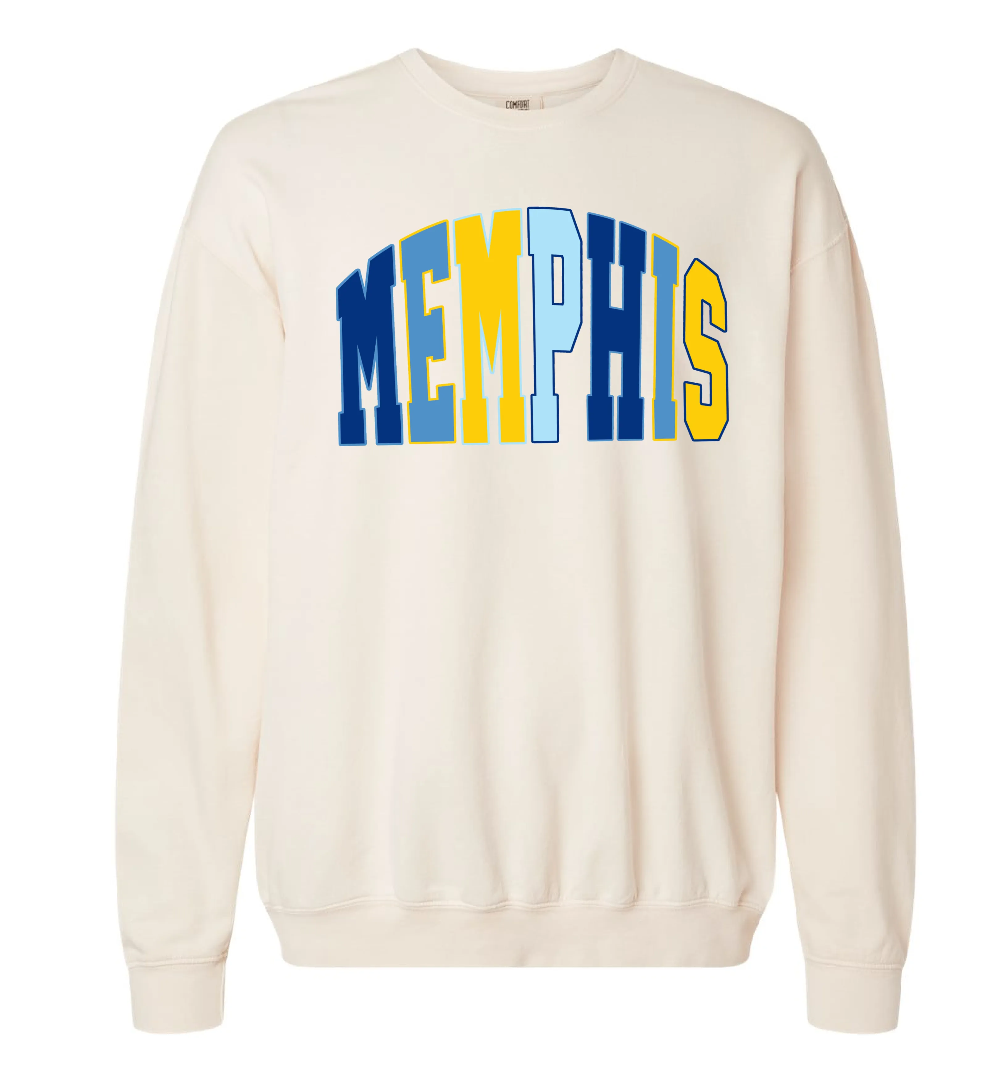 Comfort Colors Memphis Sweatshirt / Direct to Film Printed Sweatshirt/ Adult Sizes