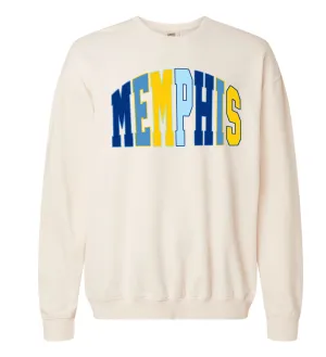 Comfort Colors Memphis Sweatshirt / Direct to Film Printed Sweatshirt/ Adult Sizes