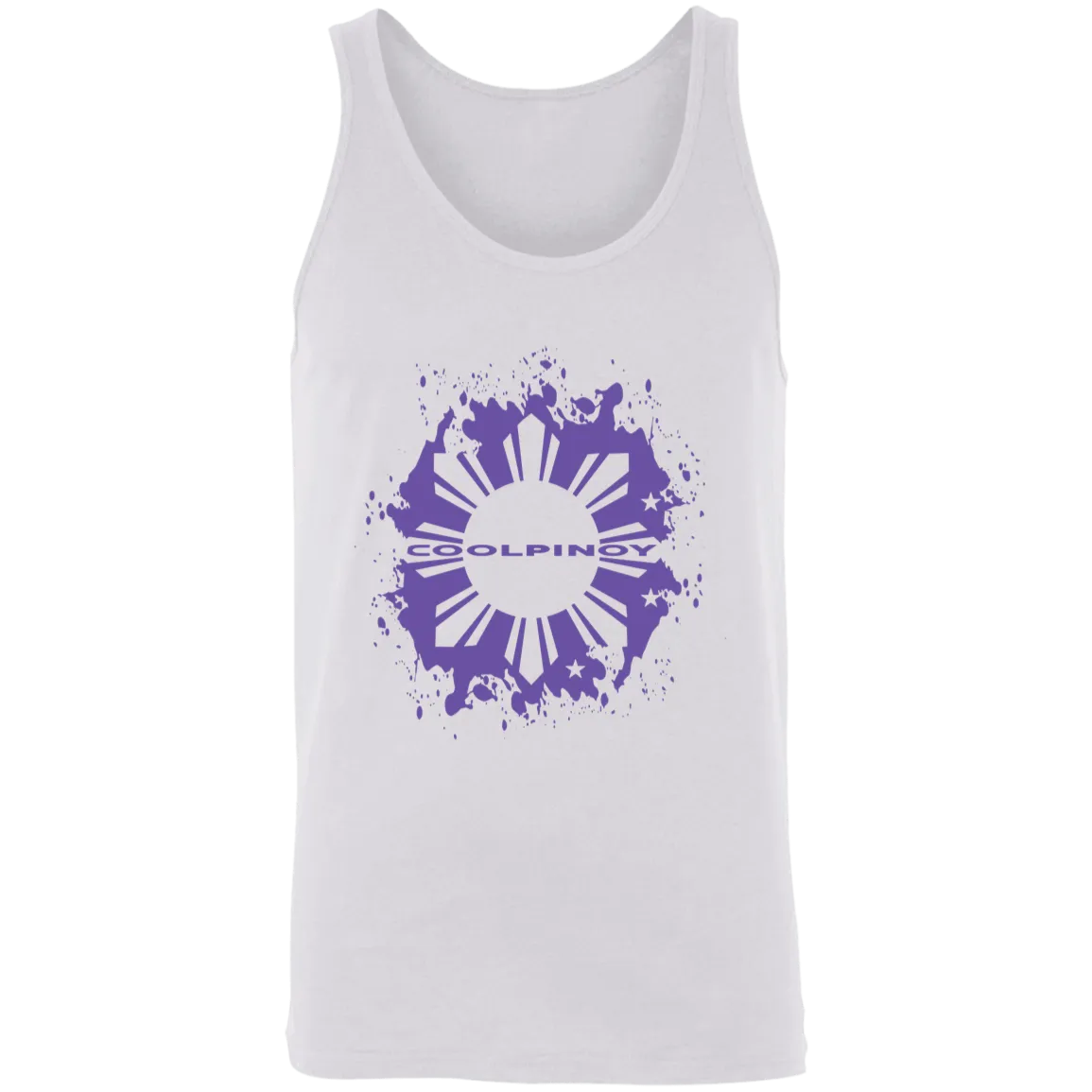 CoolPinoy Ube Splash Unisex Cotton Tank Top