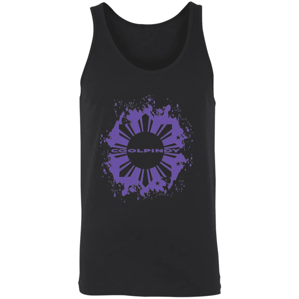 CoolPinoy Ube Splash Unisex Cotton Tank Top