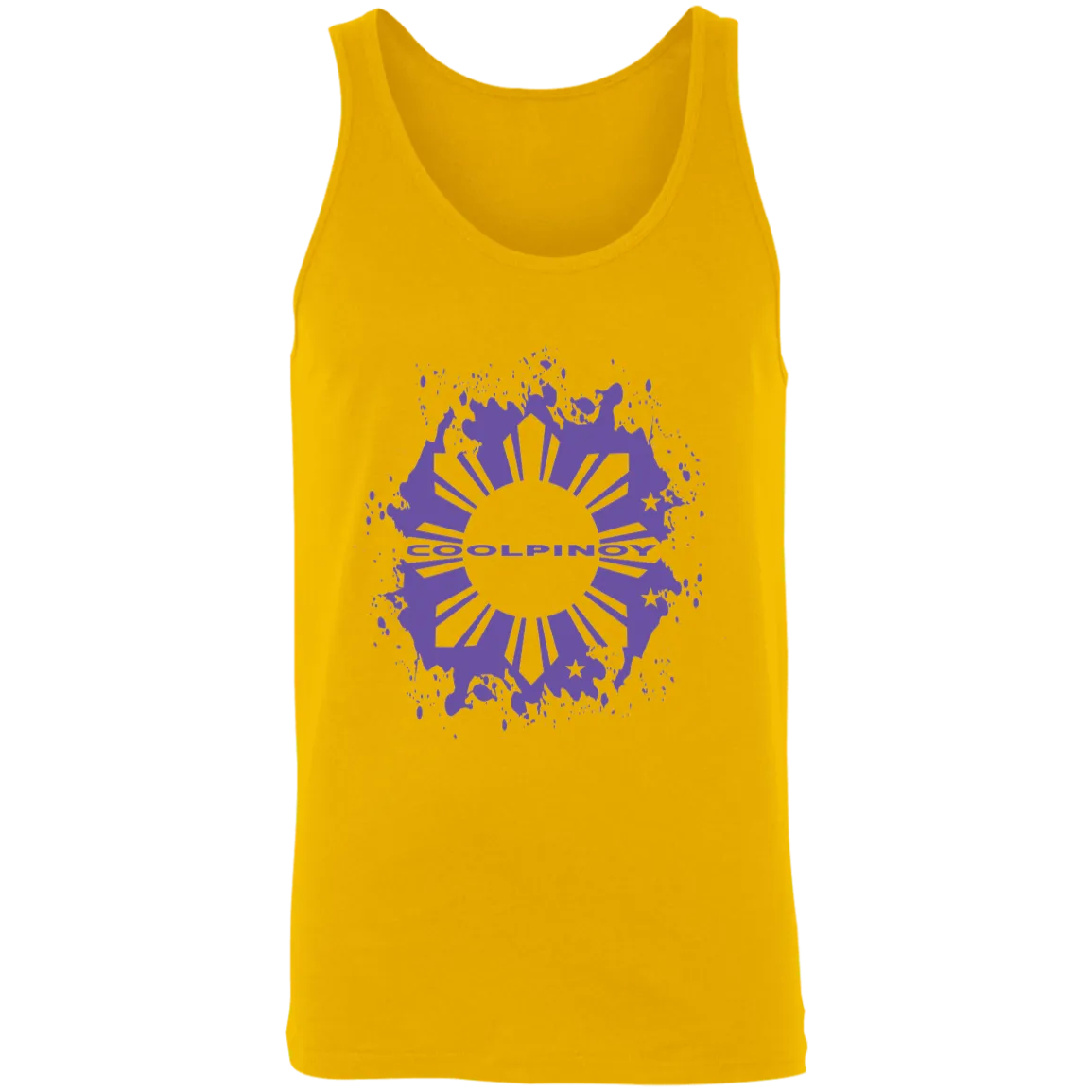 CoolPinoy Ube Splash Unisex Cotton Tank Top
