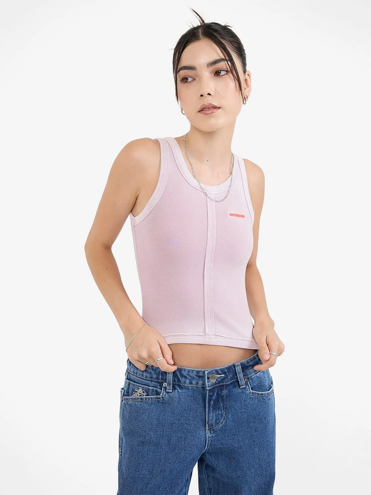 CORE DIVIDED SPORT TANK - LILAC FADE