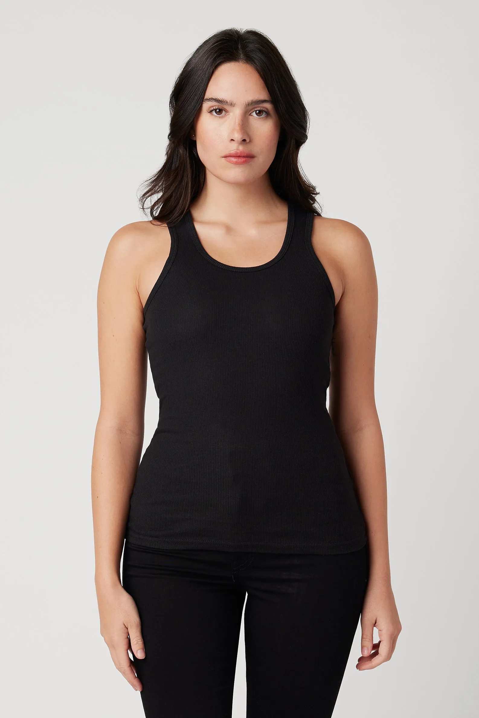 Cotton Heritage Women's Fitted Rib Tank