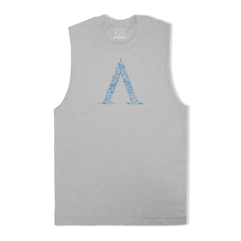 Cotton Letter A Men's Tank Top