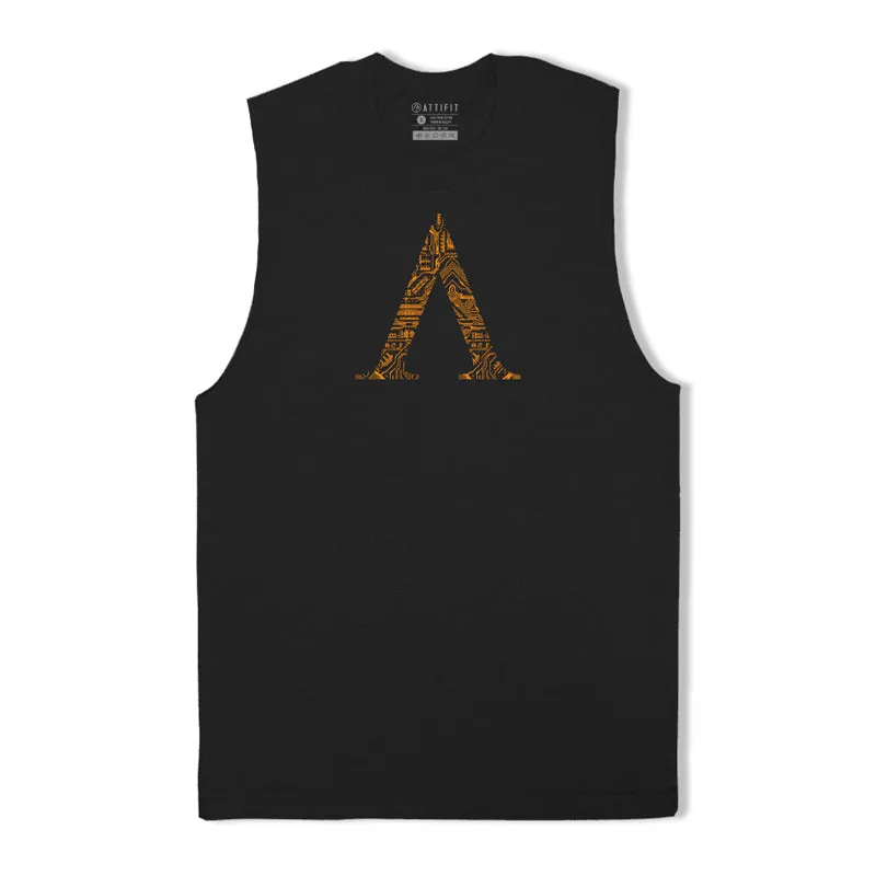 Cotton Letter A Men's Tank Top