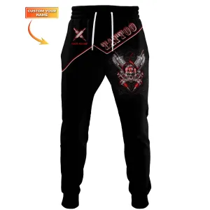 Custom Tattoo Sweatpants Skull Tattoo Machine 3D Pants Tattoo Artist Jogger