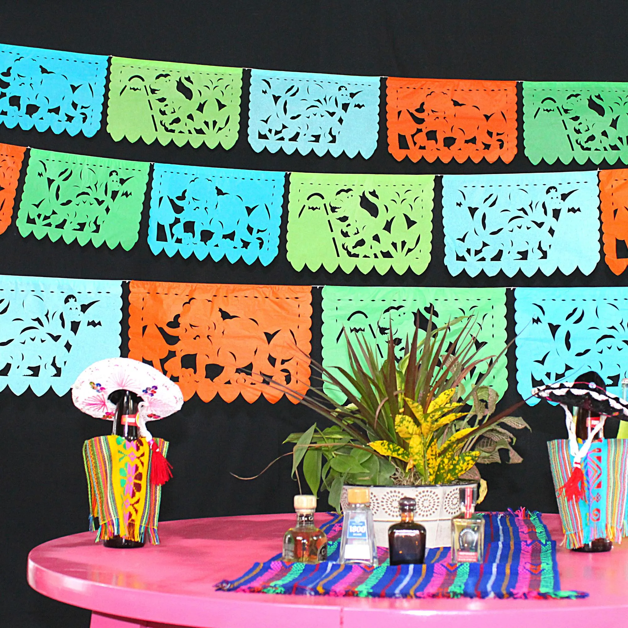 Dinosaur Papel Picado Banner (5 Pack)