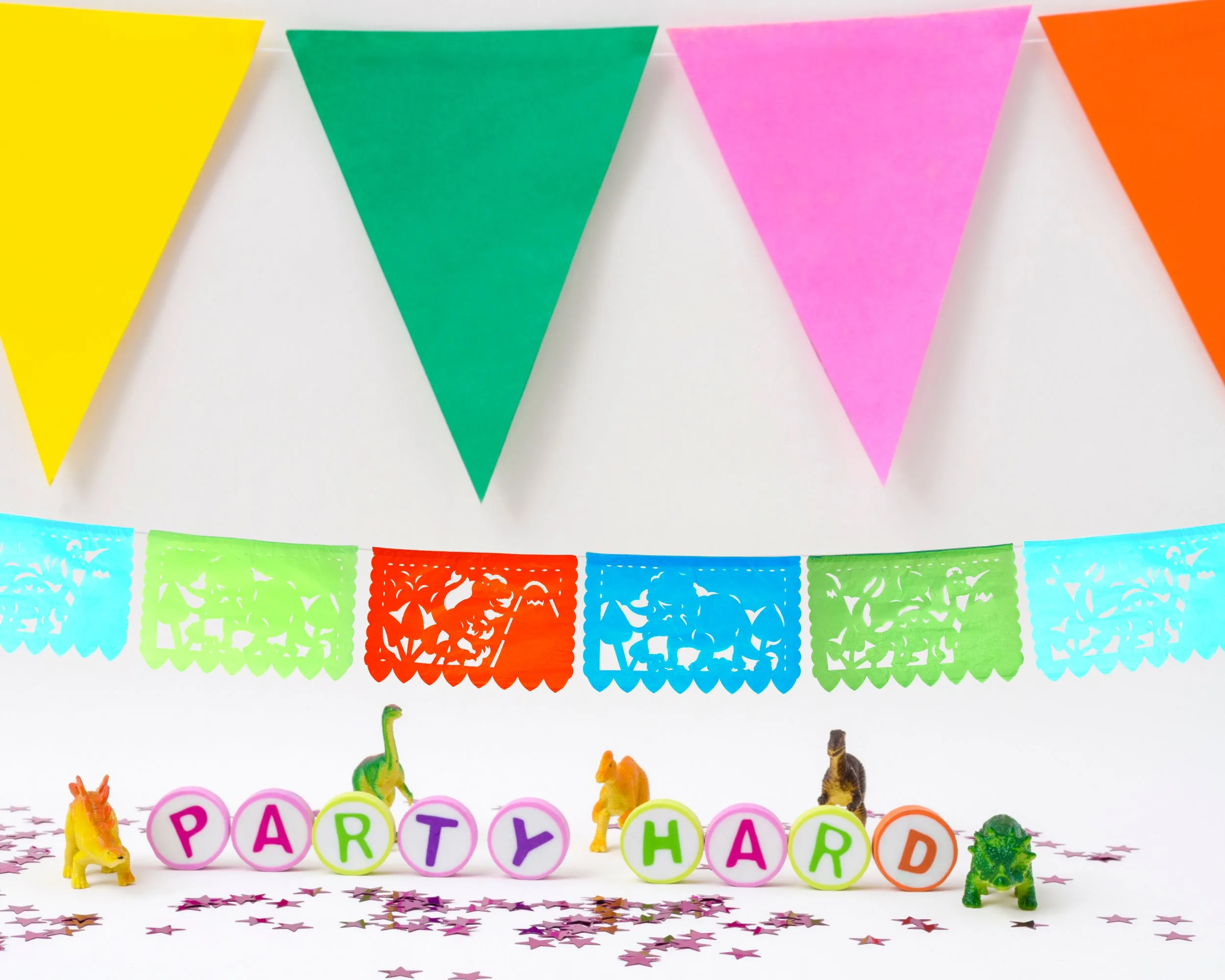 Dinosaur Papel Picado Banner (5 Pack)