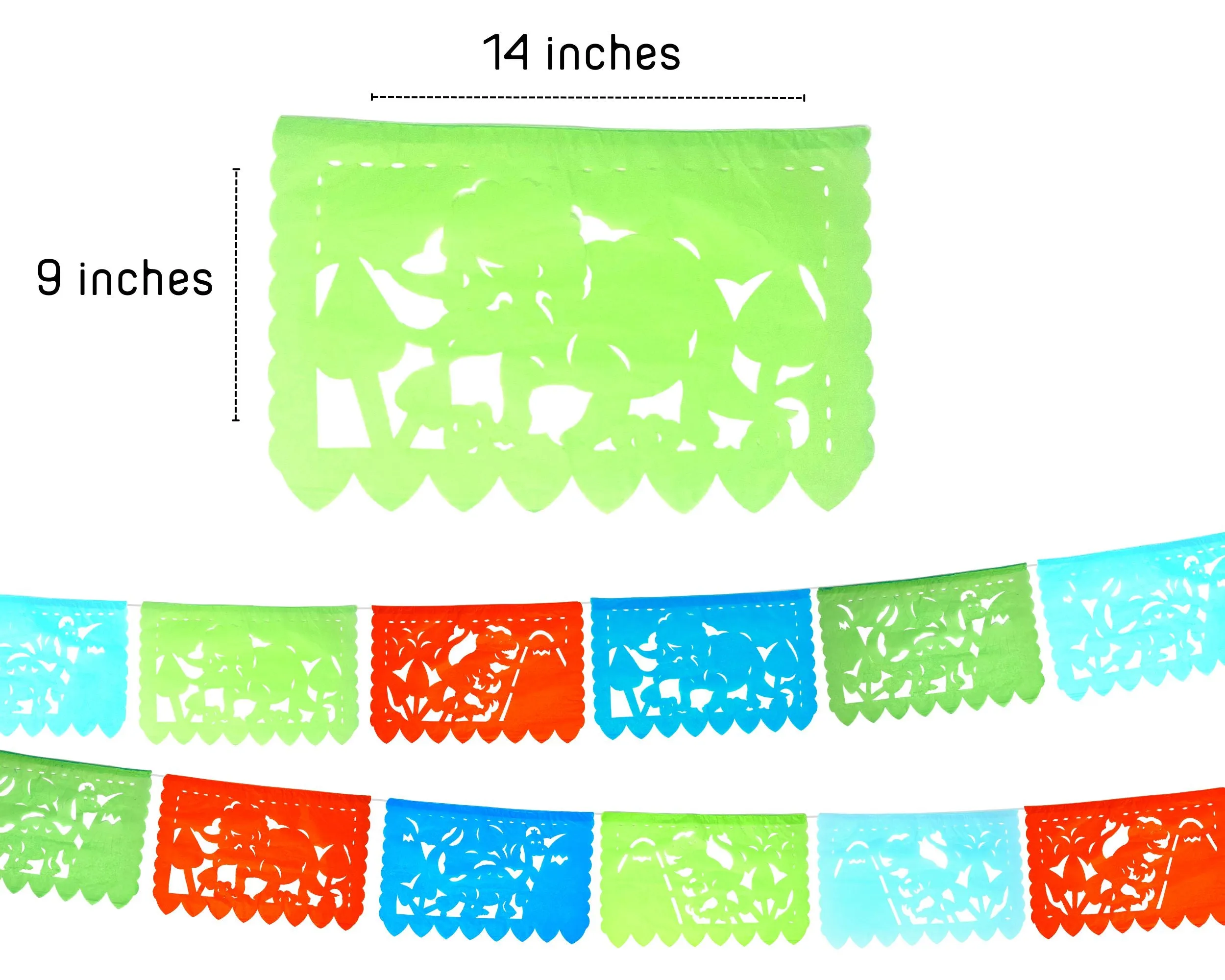 Dinosaur Papel Picado Banner (5 Pack)