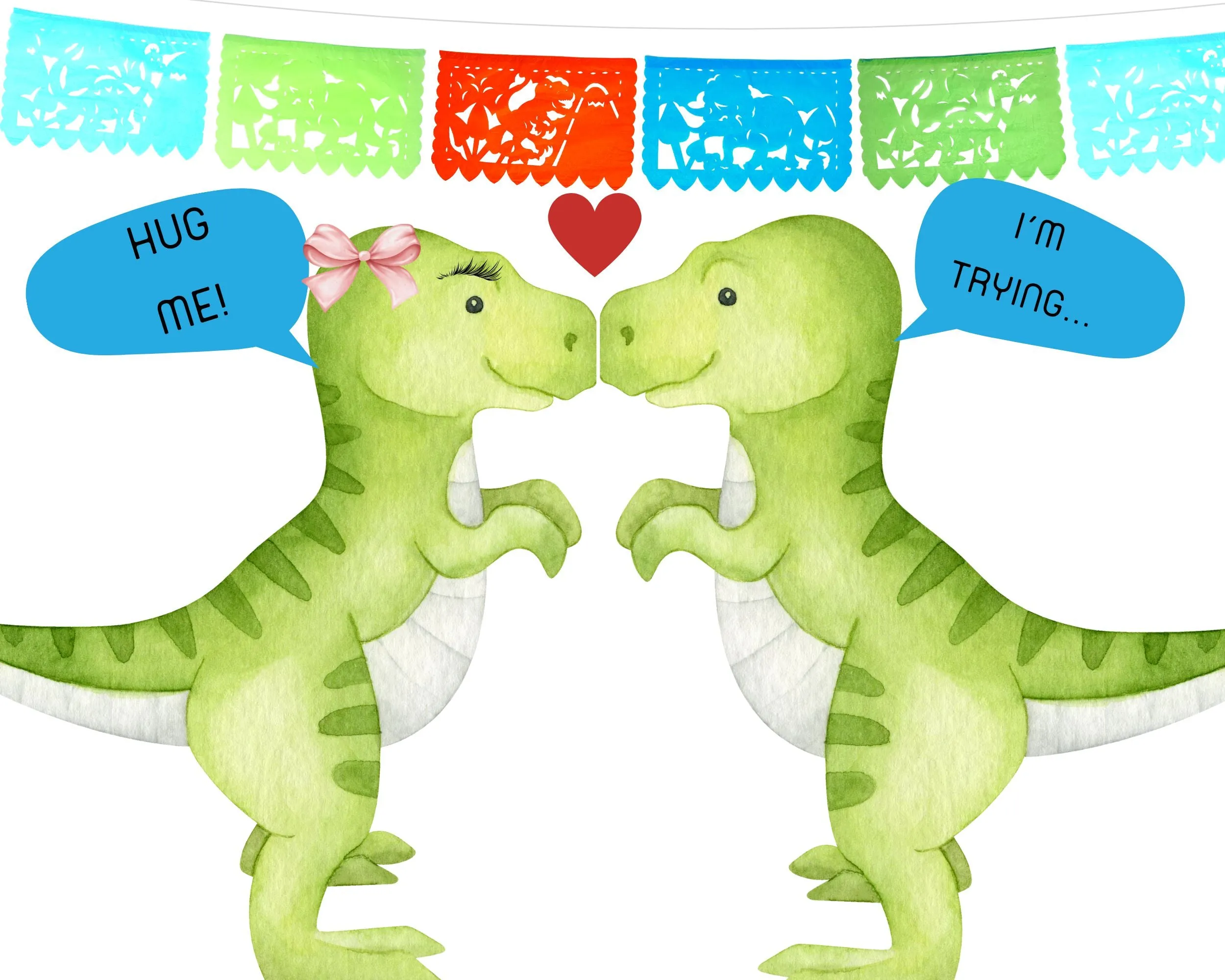 Dinosaur Papel Picado Banner (5 Pack)