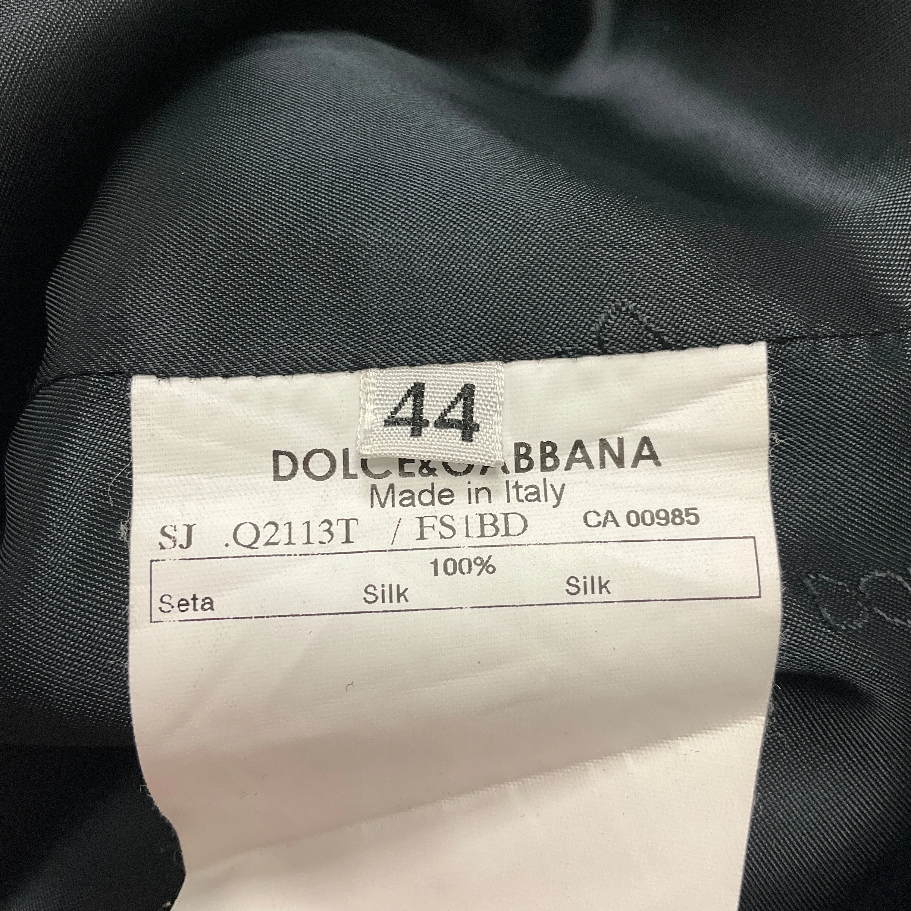 Dolce & Gabbana Black Multi Floral Silk Blazer