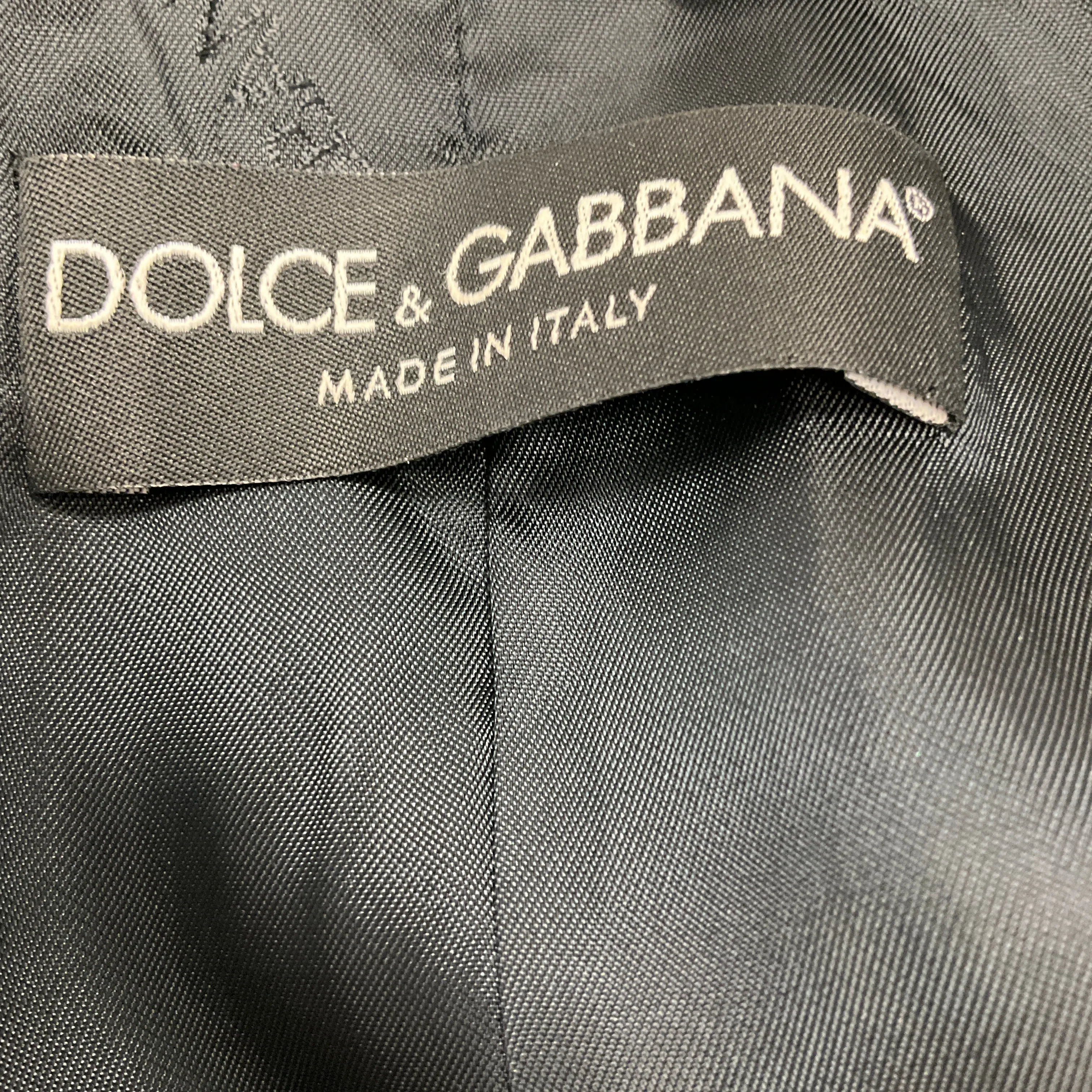 Dolce & Gabbana Black Multi Floral Silk Blazer