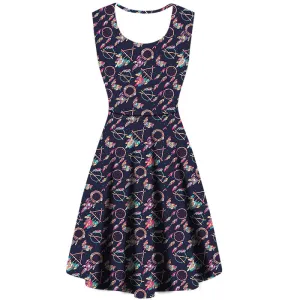 Dreamcatcher Delight Sleeveless Deluxe Pocket Dress