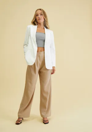 DSLucy Hør Blazer - Gardenia