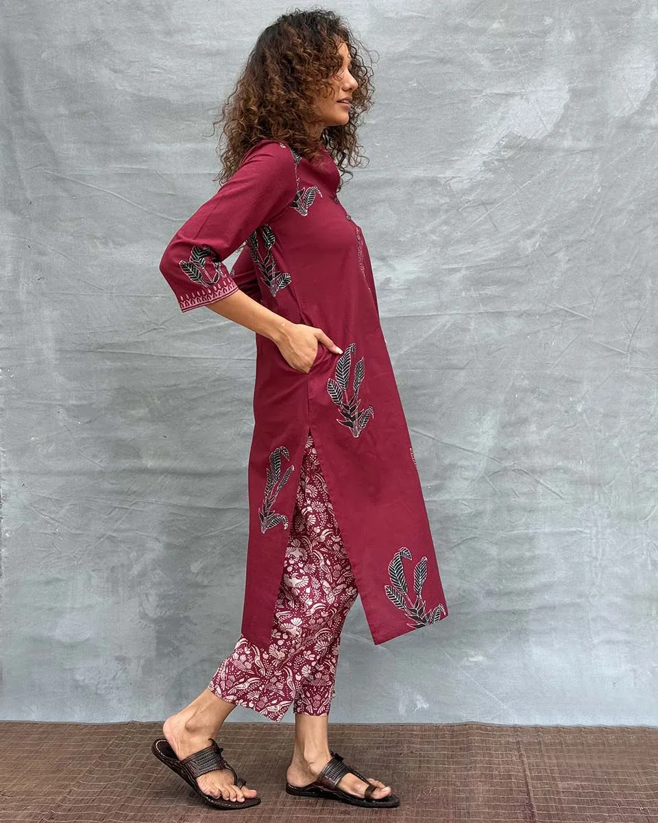 Earth’s Pulse Blockprinted Cotton Kurti