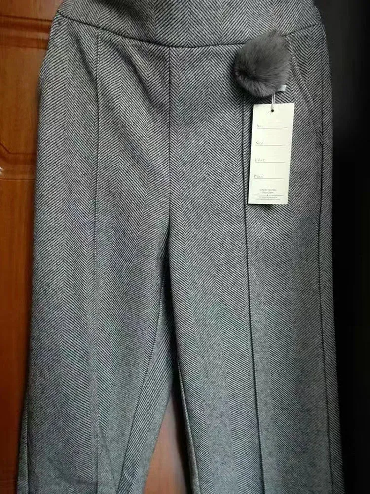 Elegant Woolen Blend Wide Leg Pants | Sophisticated Drape & Style