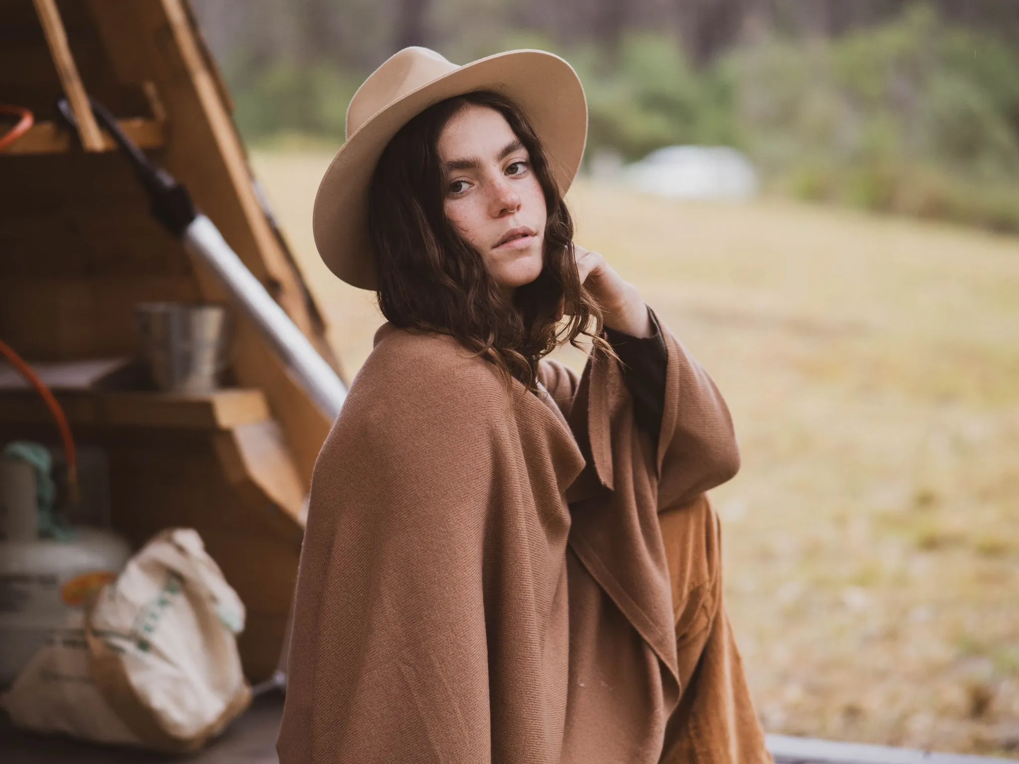 ethik poncho || merino wool || cashmere