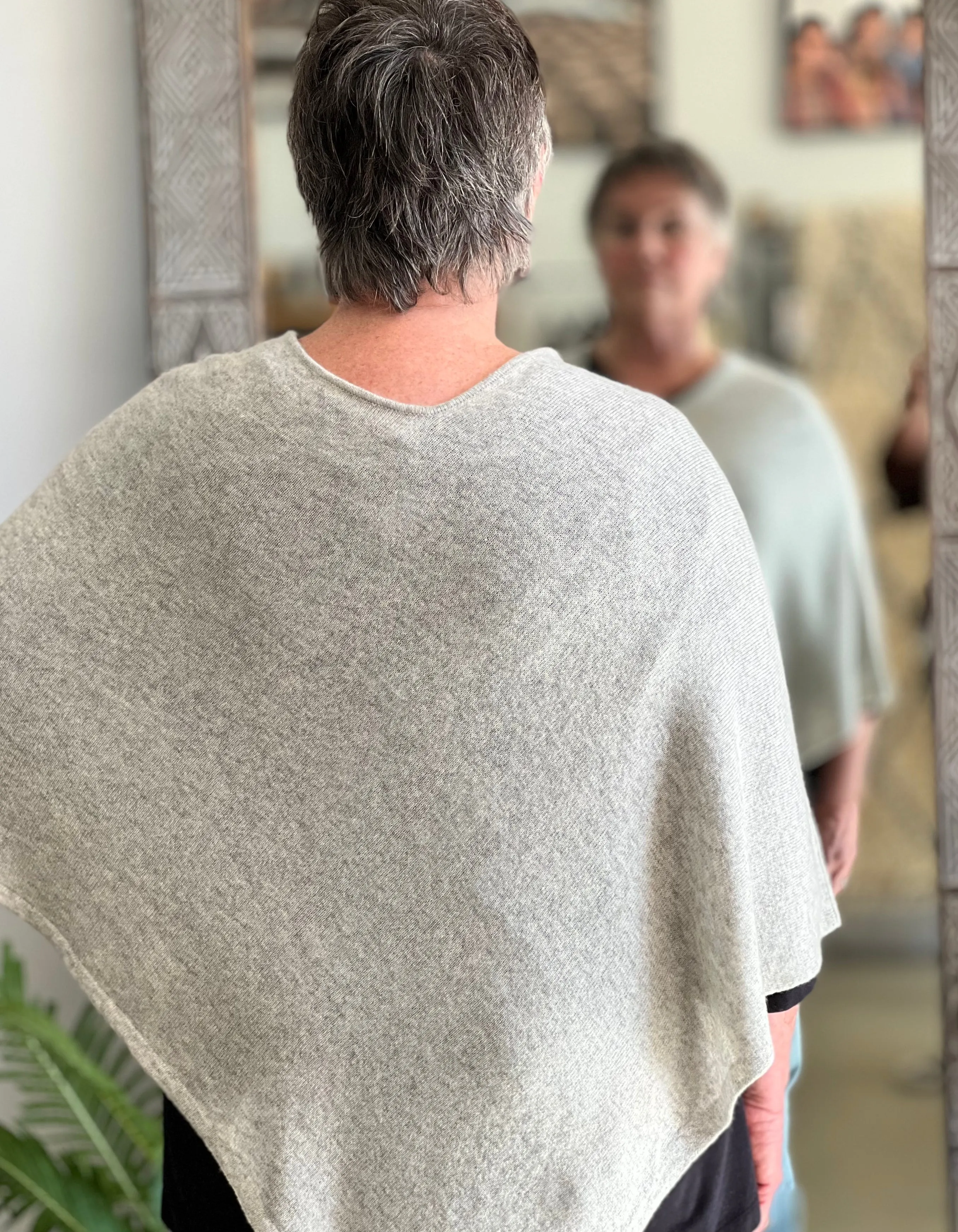 ethik poncho || merino wool || cashmere