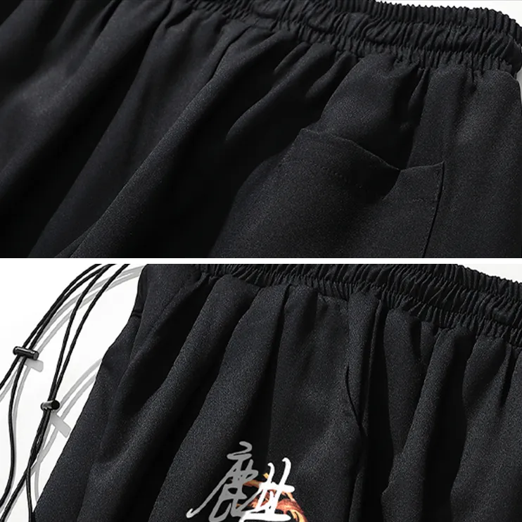 Flaming Ryujin Loose Sweatpants