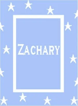 FLOATING STARS WITH NAME & BORDER BLANKET