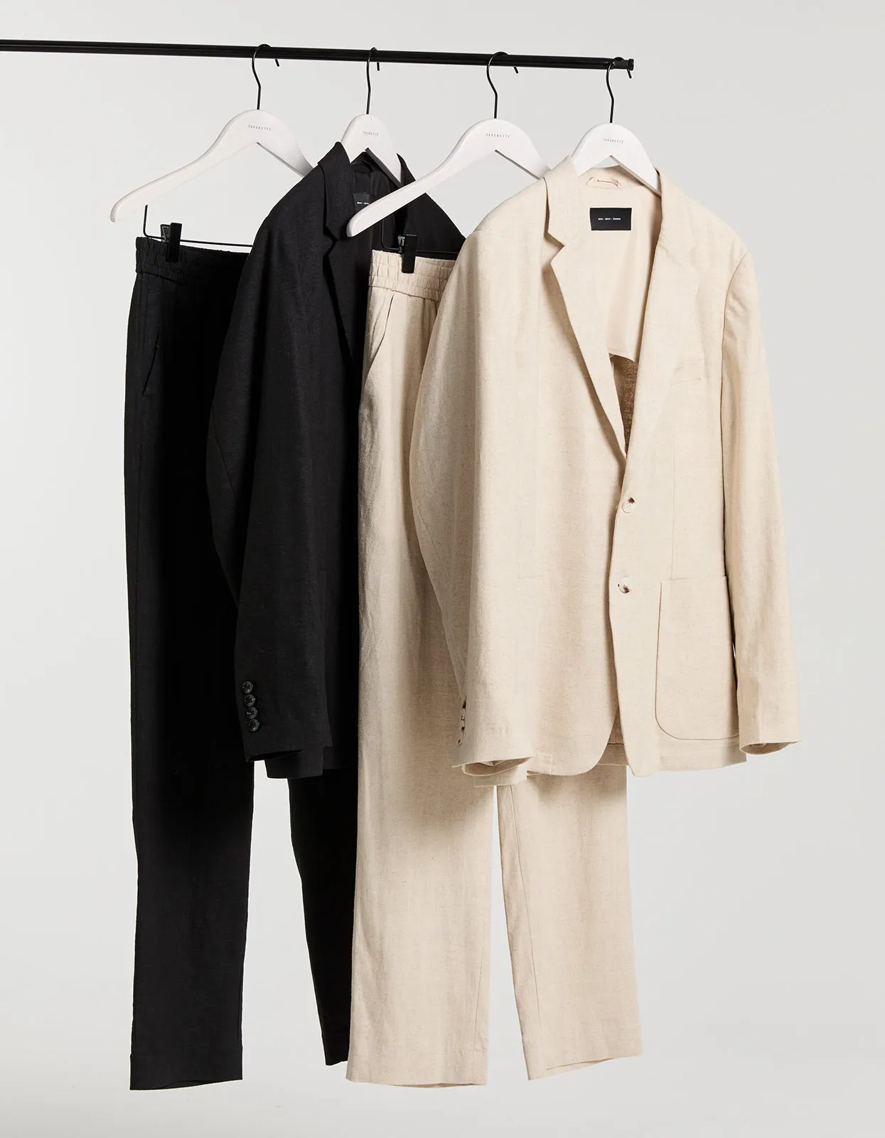 Frank Linen Blazer - Black