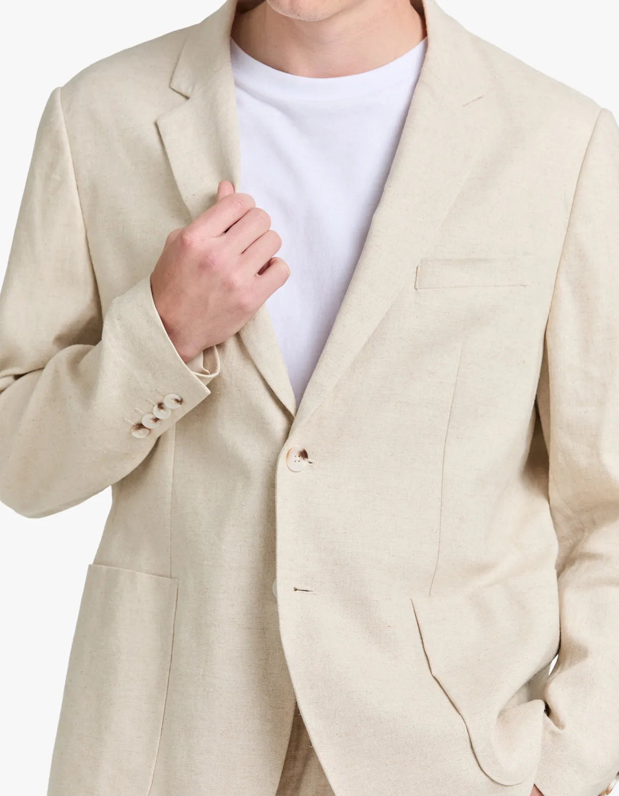 Frank Linen Blazer - Oat