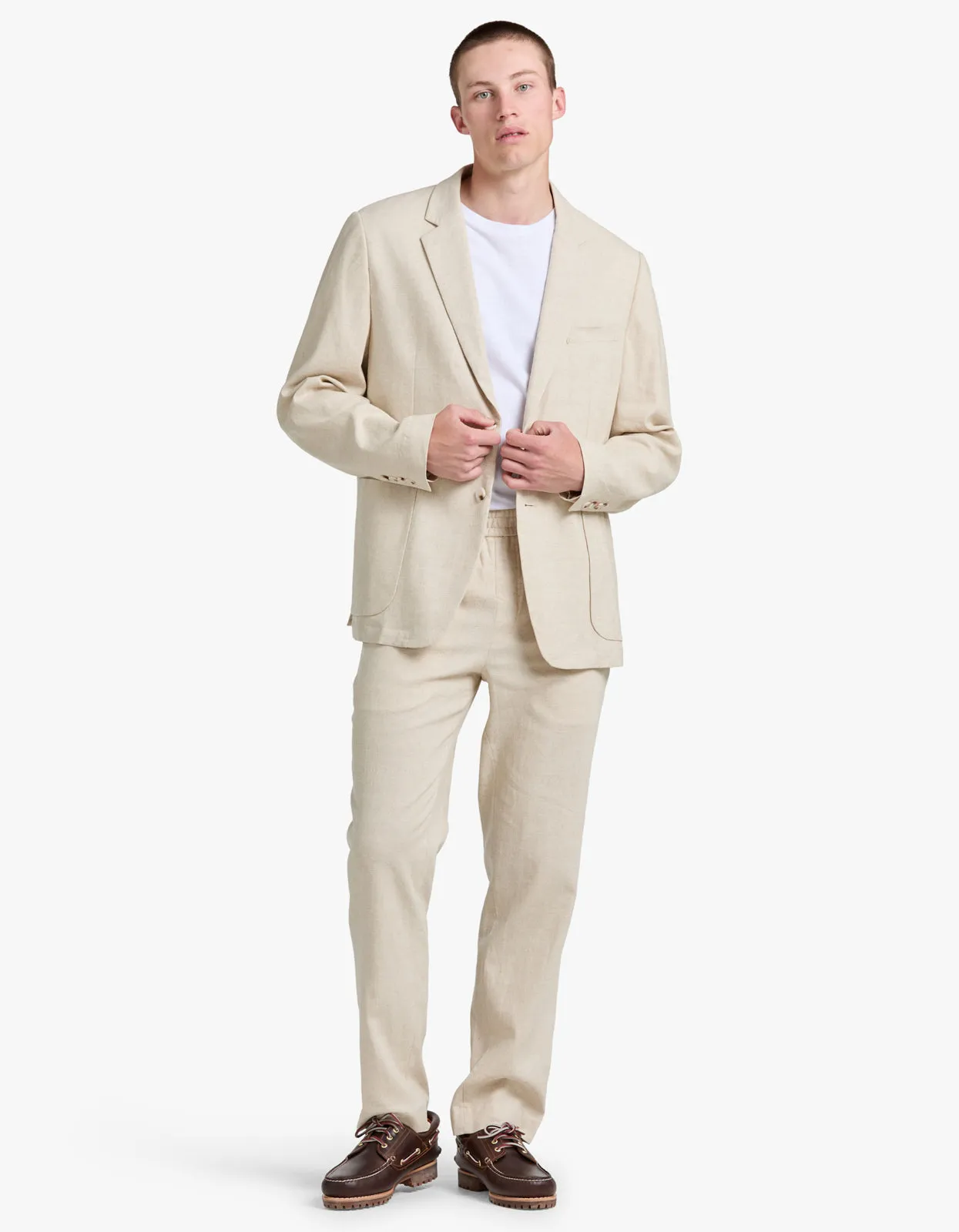 Frank Linen Blazer - Oat