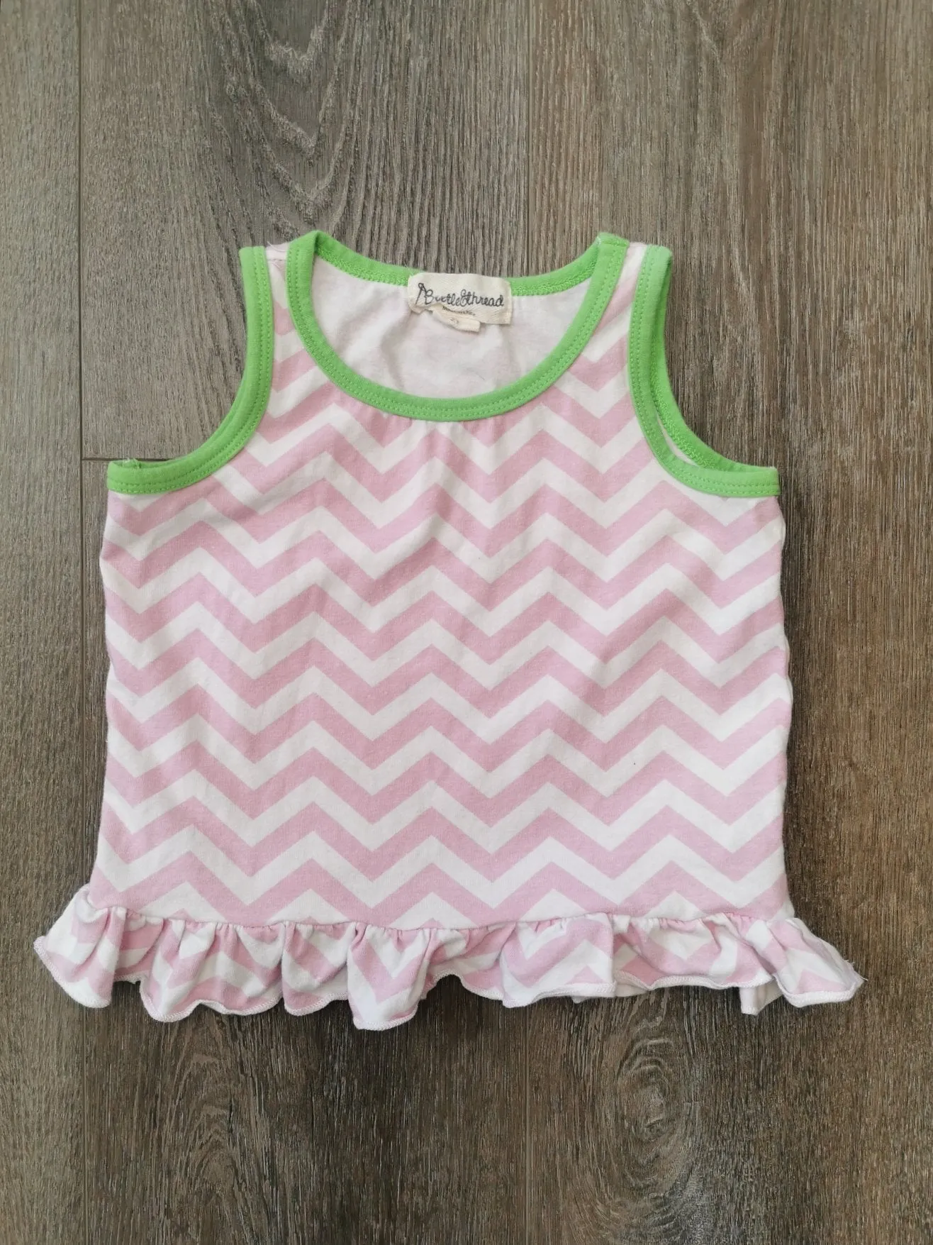 GIRL SIZE 2 YEARS - BEETLE & THREAD, Ruffled Tank Top VGUC B47