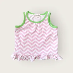 GIRL SIZE 2 YEARS - BEETLE & THREAD, Ruffled Tank Top VGUC B47