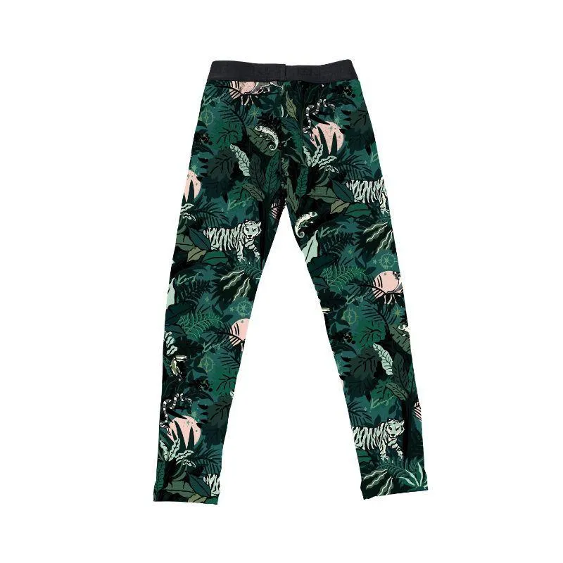 Girls Leaf Print Leggings